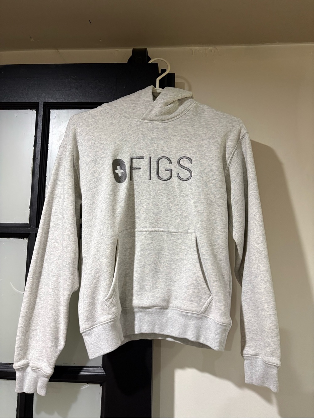 Figs Men's Light Heather Gray Crewneck Hoodie